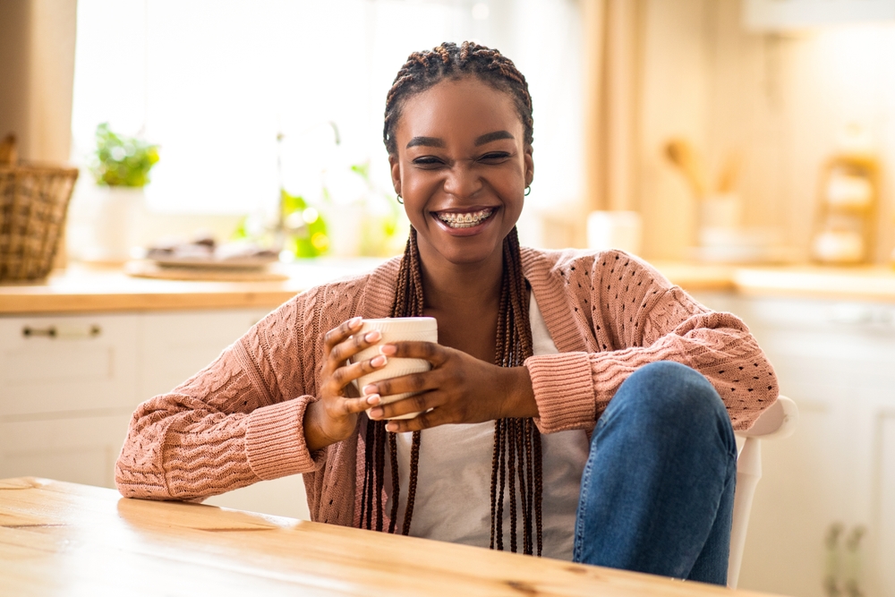 Smiling woman with healthy teeth, representing successful Platelet Rich Plasma results